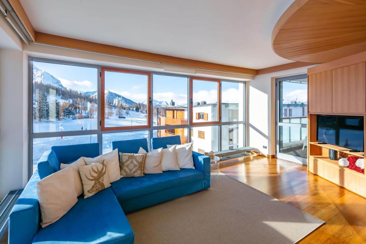 Ferienwohnung Terrazza Su Sestriere Lux Exterior foto